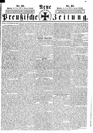 Neue preußische Zeitung vom 18.02.1859