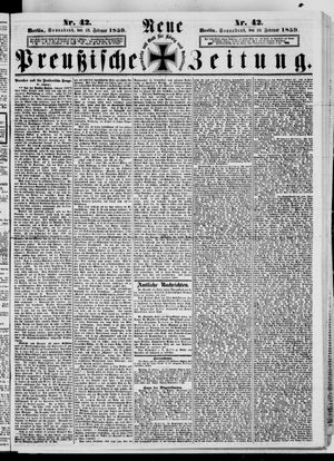 Neue preußische Zeitung vom 19.02.1859