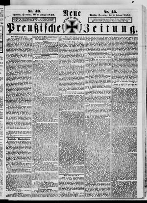 Neue preußische Zeitung vom 20.02.1859