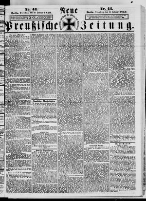 Neue preußische Zeitung vom 22.02.1859