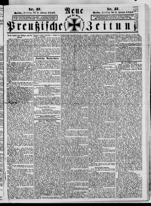 Neue preußische Zeitung vom 25.02.1859