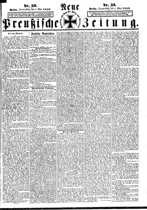 Neue preußische Zeitung on Mar 3, 1859