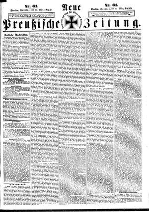 Neue preußische Zeitung on Mar 13, 1859