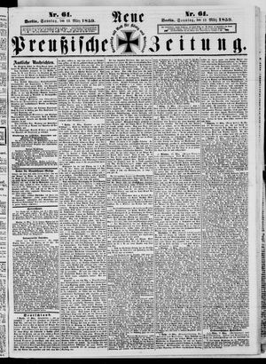 Neue preußische Zeitung vom 13.03.1859