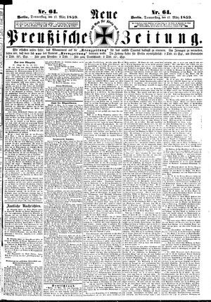 Neue preußische Zeitung vom 17.03.1859