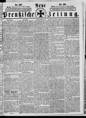 Neue preußische Zeitung vom 20.03.1859