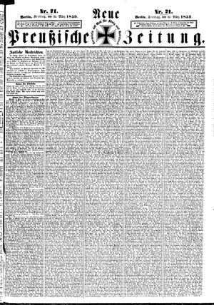 Neue preußische Zeitung vom 25.03.1859
