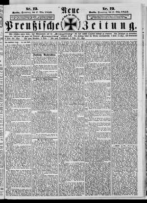 Neue preußische Zeitung vom 27.03.1859
