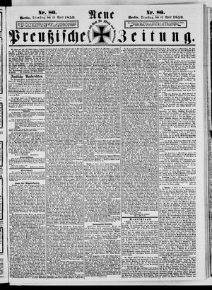 Neue preußische Zeitung vom 12.04.1859