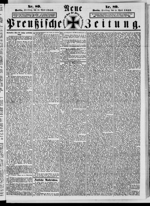 Neue preußische Zeitung vom 15.04.1859