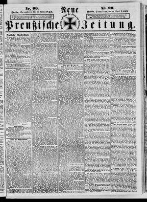 Neue preußische Zeitung vom 16.04.1859