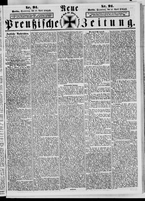 Neue preußische Zeitung vom 17.04.1859