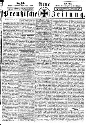 Neue preußische Zeitung vom 21.04.1859