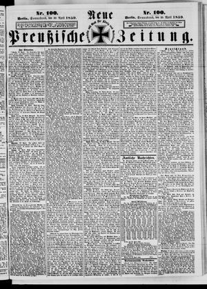 Neue preußische Zeitung vom 30.04.1859
