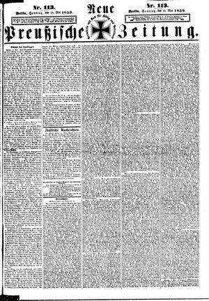 Neue preußische Zeitung on May 15, 1859