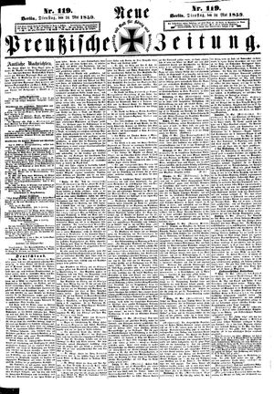 Neue preußische Zeitung on May 24, 1859