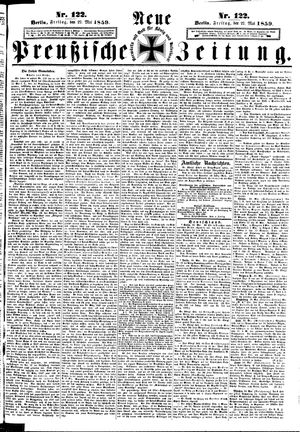Neue preußische Zeitung vom 27.05.1859
