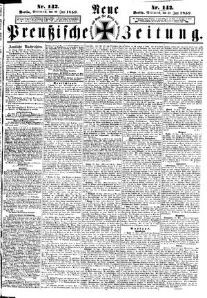 Neue preußische Zeitung vom 22.06.1859