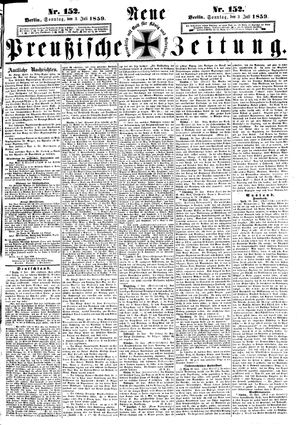 Neue preußische Zeitung on Jul 3, 1859
