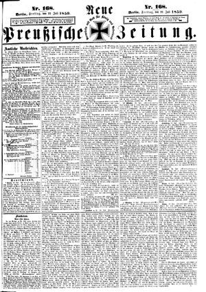 Neue preußische Zeitung vom 22.07.1859