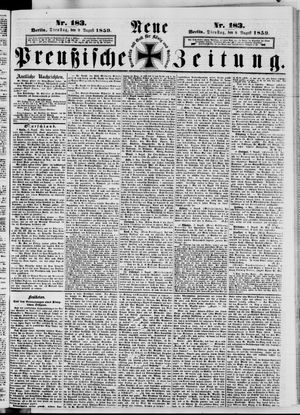Neue preußische Zeitung vom 09.08.1859