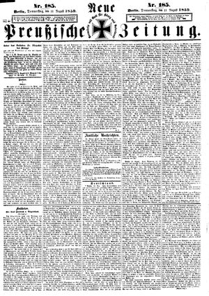 Neue preußische Zeitung vom 11.08.1859