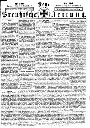 Neue preußische Zeitung on Aug 12, 1859