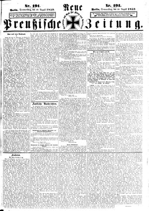 Neue preußische Zeitung vom 18.08.1859