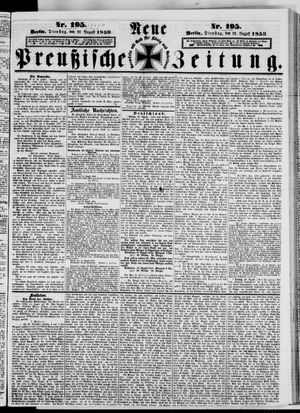 Neue preußische Zeitung vom 23.08.1859