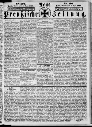 Neue preußische Zeitung vom 24.08.1859