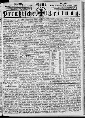 Neue preußische Zeitung vom 10.09.1859