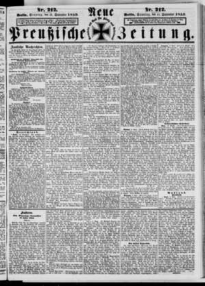 Neue preußische Zeitung vom 11.09.1859