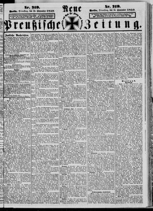 Neue preußische Zeitung vom 20.09.1859