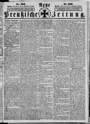 Neue preußische Zeitung vom 30.11.1859