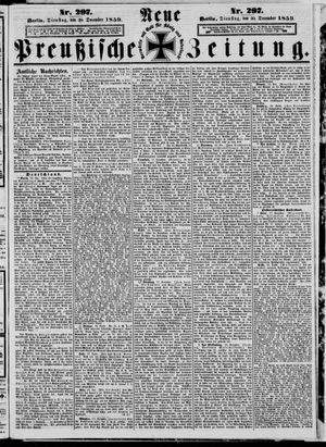 Neue preußische Zeitung vom 20.12.1859