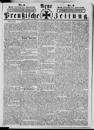 Neue preußische Zeitung vom 05.01.1860