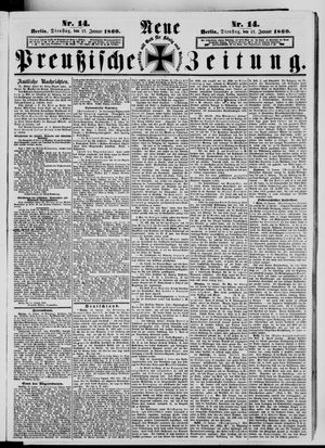 Neue preußische Zeitung vom 17.01.1860