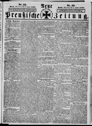 Neue preußische Zeitung vom 18.01.1860