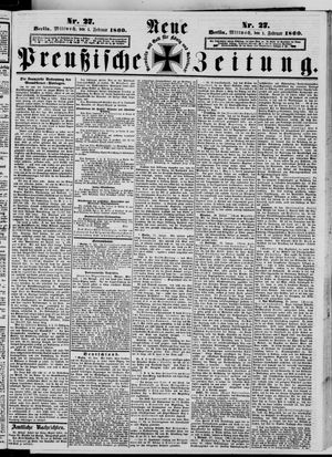 Neue preußische Zeitung vom 01.02.1860