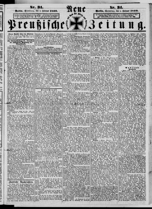 Neue preußische Zeitung vom 05.02.1860