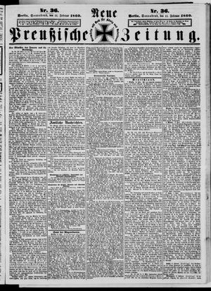 Neue preußische Zeitung vom 11.02.1860
