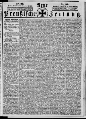 Neue preußische Zeitung vom 15.02.1860