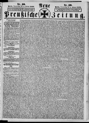 Neue preußische Zeitung vom 16.02.1860