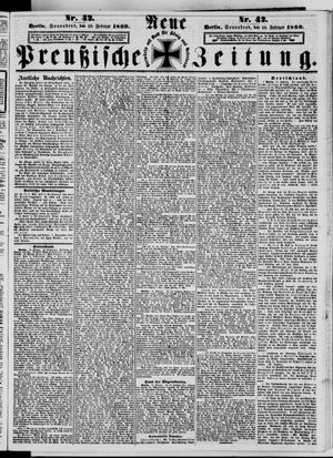 Neue preußische Zeitung vom 18.02.1860