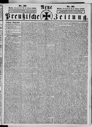 Neue preußische Zeitung vom 25.02.1860