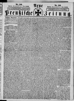 Neue preußische Zeitung vom 03.03.1860