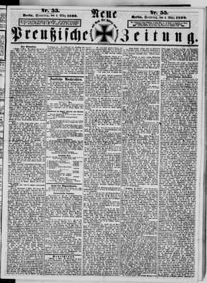 Neue preußische Zeitung vom 04.03.1860