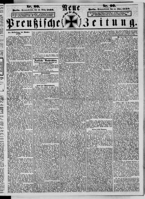 Neue preußische Zeitung vom 10.03.1860