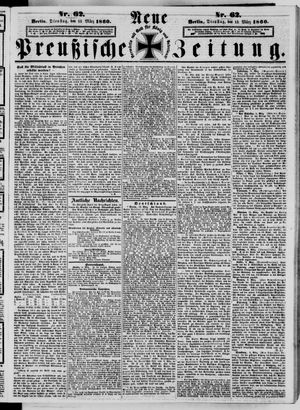 Neue preußische Zeitung vom 13.03.1860