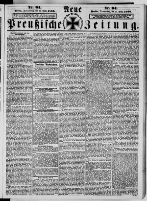 Neue preußische Zeitung vom 15.03.1860